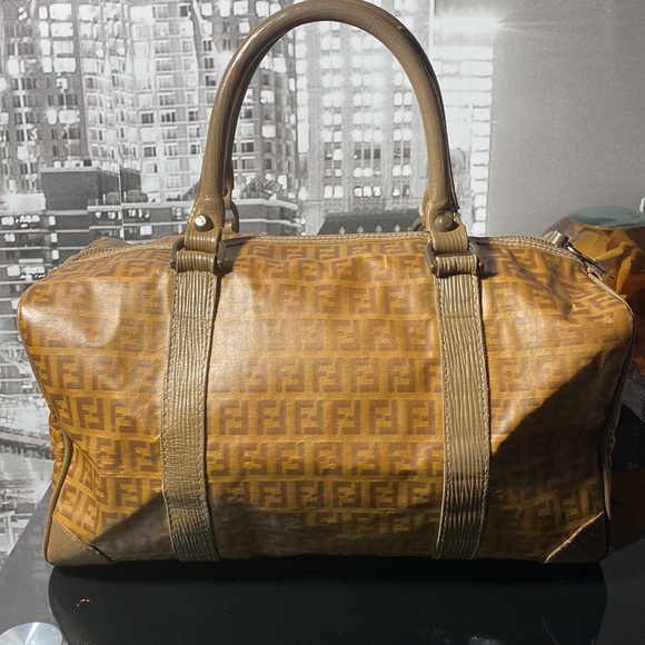 Authentic Fendi Zucca Monogram Boston Bag - Picture 9 of 17